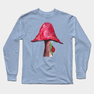 Mushroom and snail Long Sleeve T-Shirt